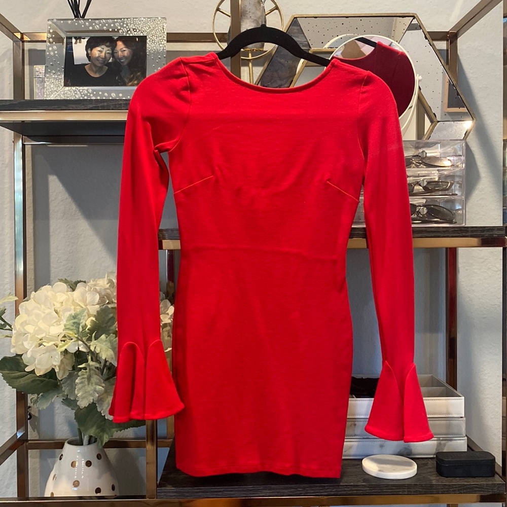 Nastygal red mini dress